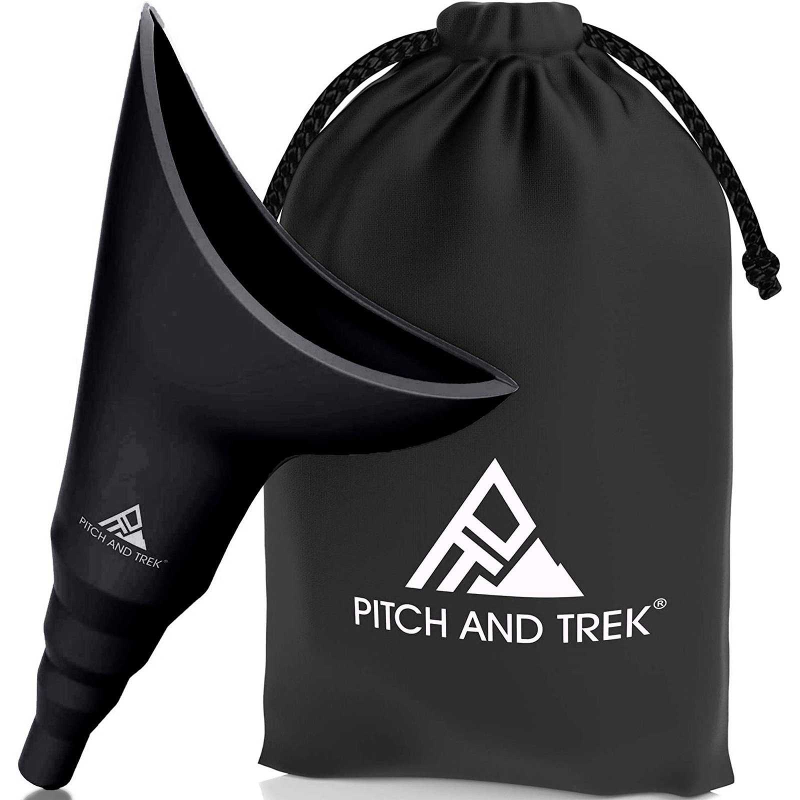 NWT Pitch and Trek Female Urination Device Silicone Funnel Black