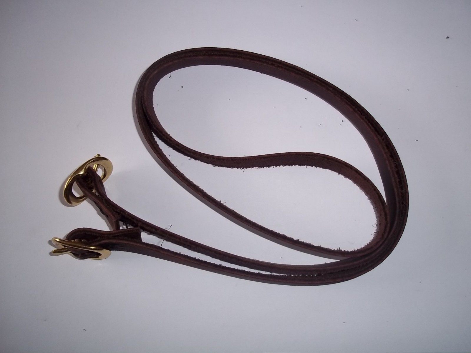 Leather Garters, Brass Buckle, 18thcentury Repro Brown, Leather Garters