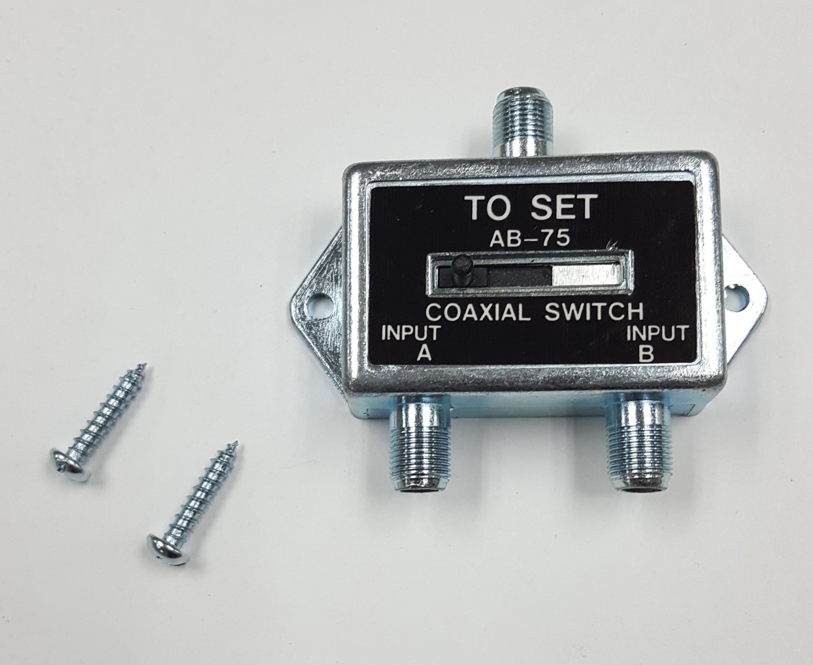 1 PIECE - CES - A/B ANTENNA / TV / GAME SWITCH TWO F TO ONE F 75OHM # 22-6050