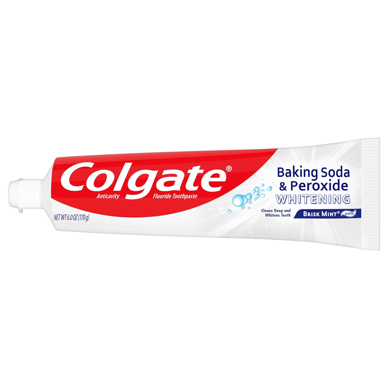 Colgate Baking Soda & Peroxide Toothpaste - Whitens Teeth, Fights Cavities & Rem