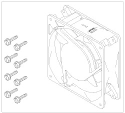 Air Techniques AirStar 2-1 Compressor Cooling Fan (115vac)