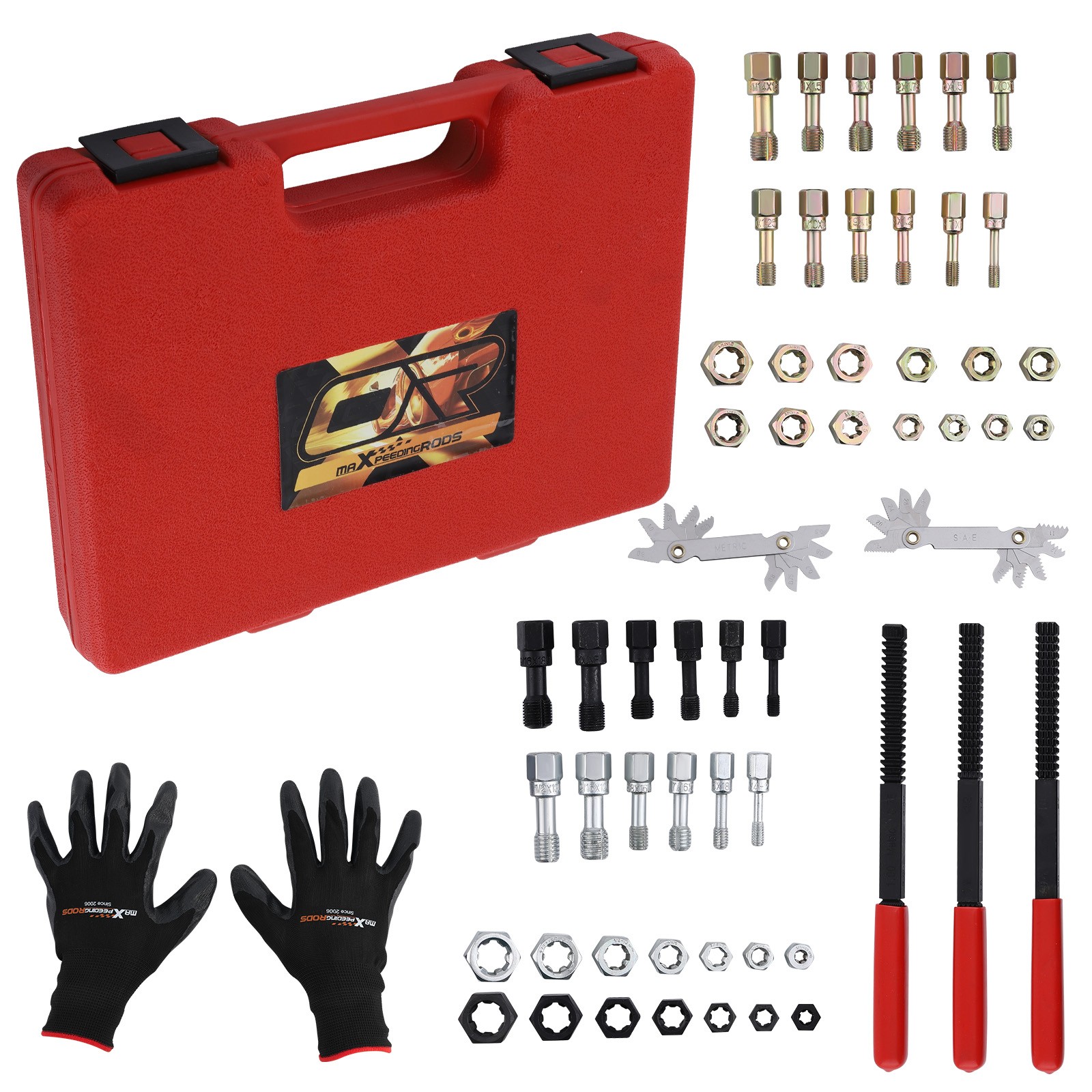 Thread Restorer Kits Rethread Repair Tool UNC/UNF & MetricThread Chaser 56pc