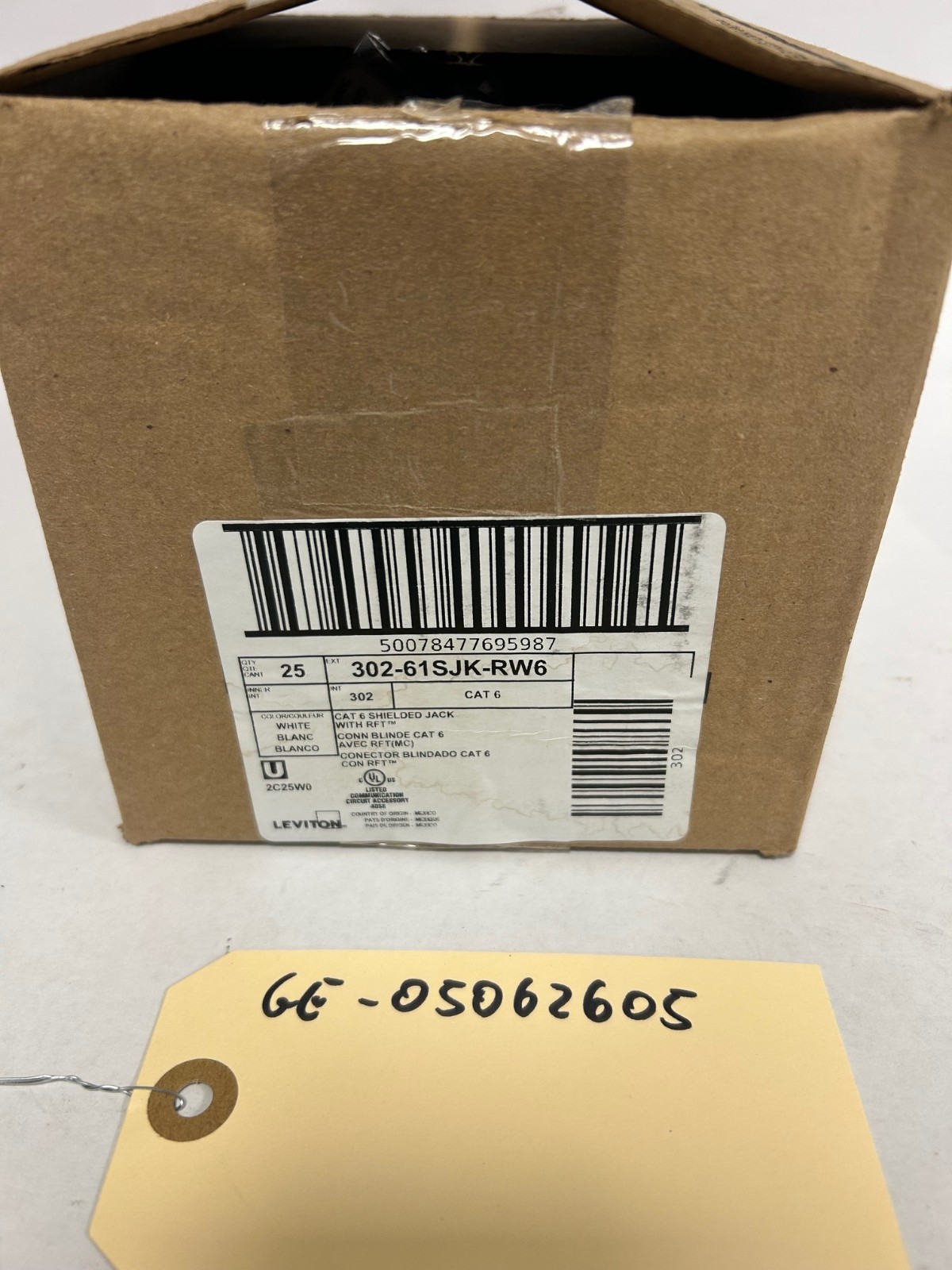Levinton Cat 6 Shielded Jack with RFT 302-61SJK-RW6