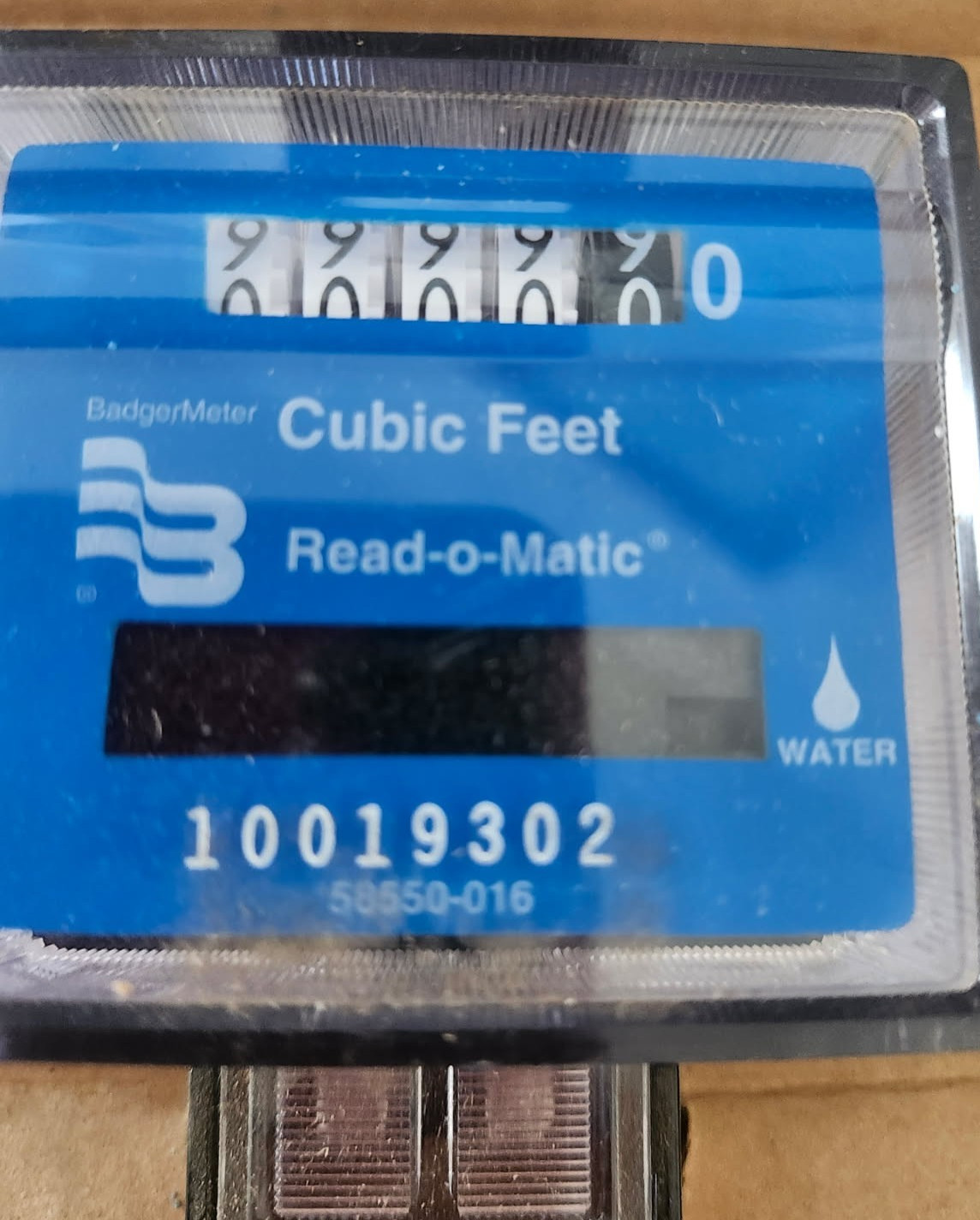 (NEW) BadgerMeter Read-o-Matic remote Water Register Counter