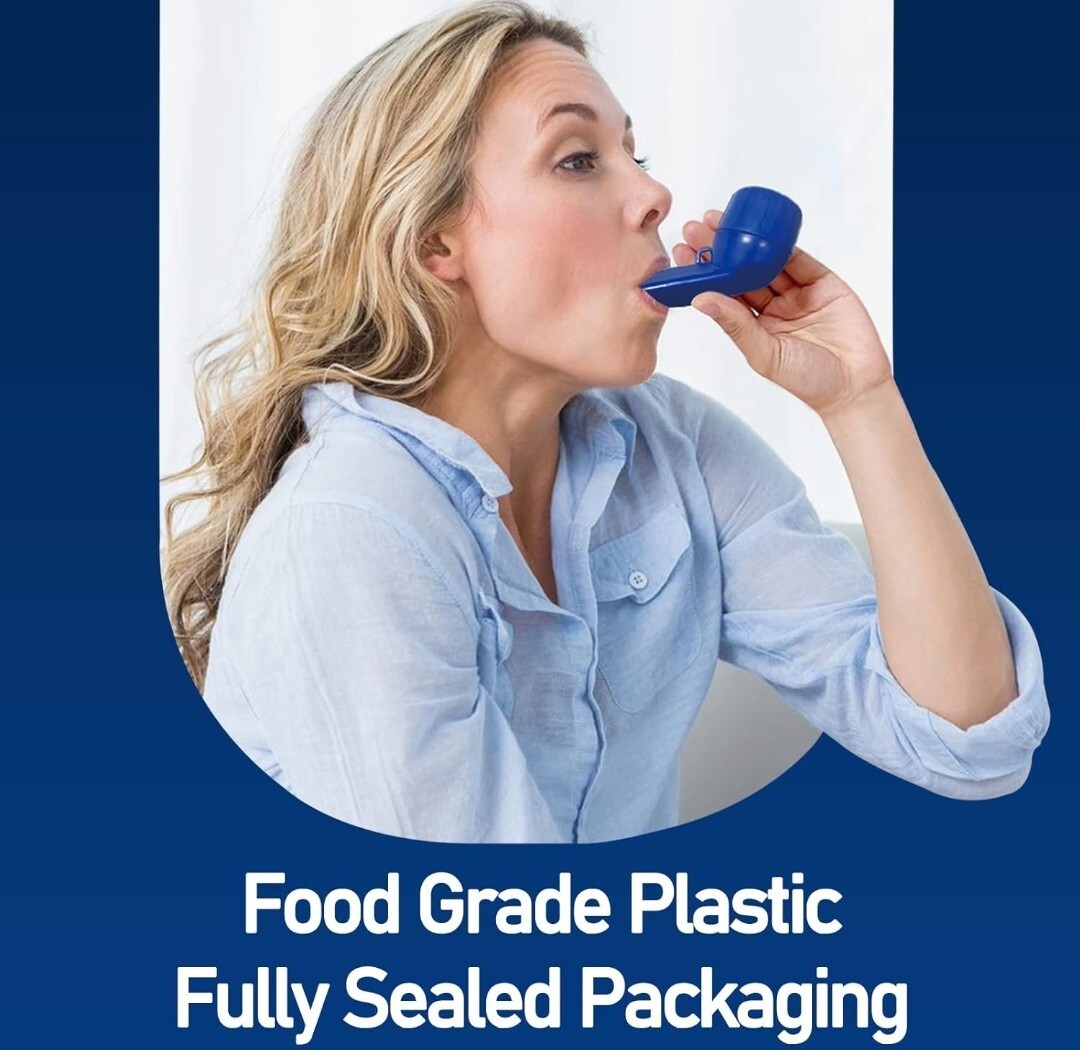 Lung Expansion&Mucus Relief Helper Breathing Exercise Device For Lungs(blue)