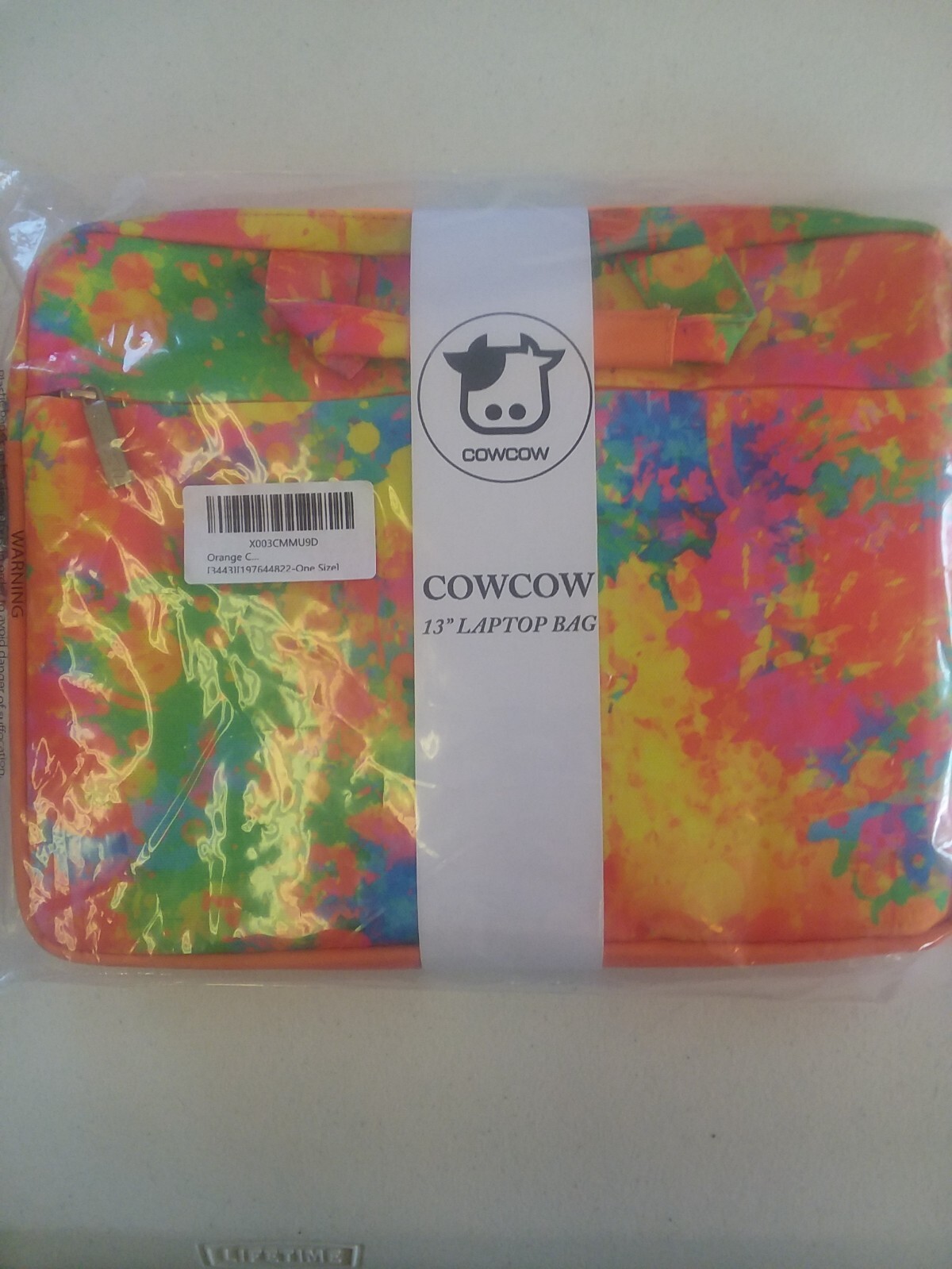 cowcow 13 inch laptop bag orange.