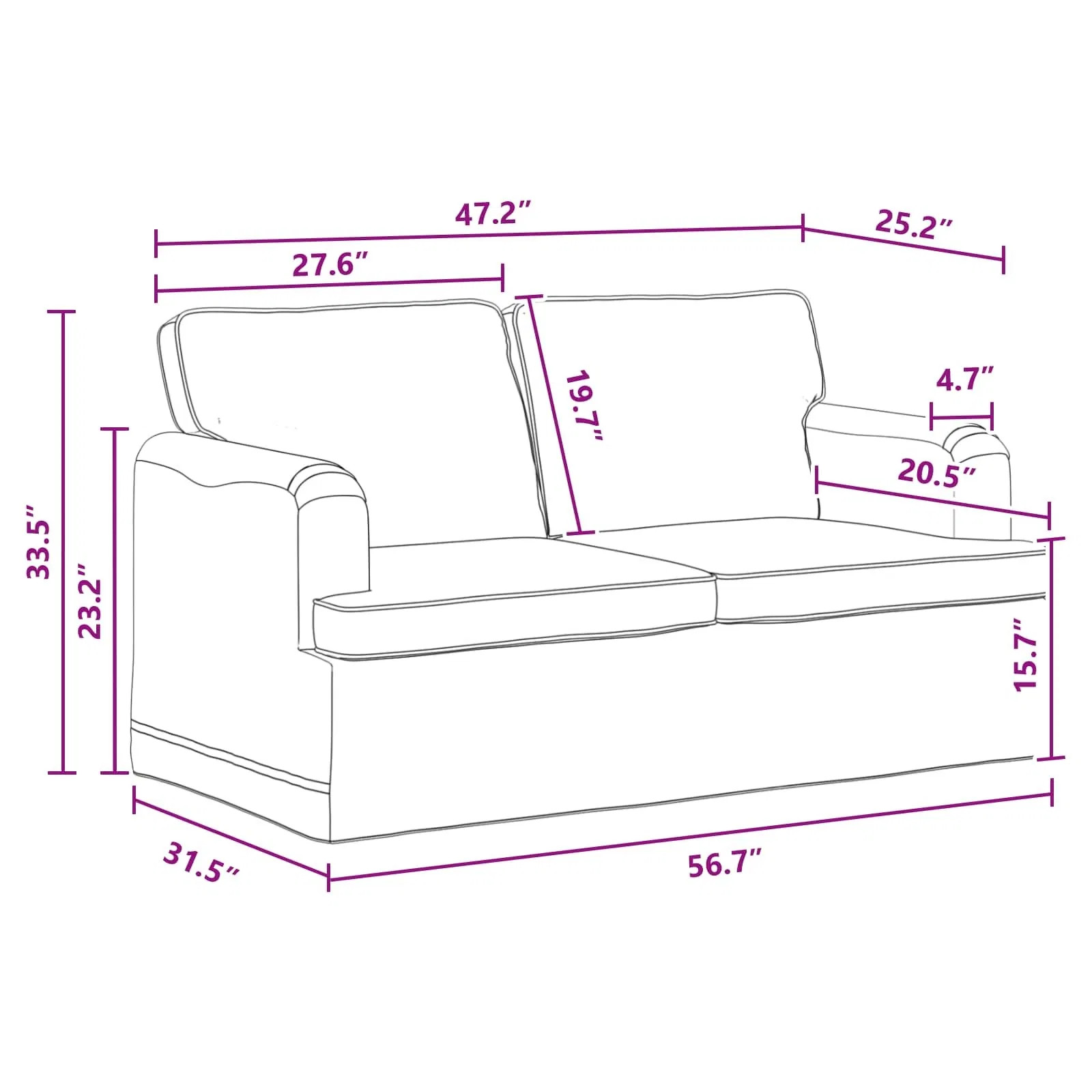 Sofa Set 2 pcs Dark Grey 144 x 80 x 85 cm Fabric