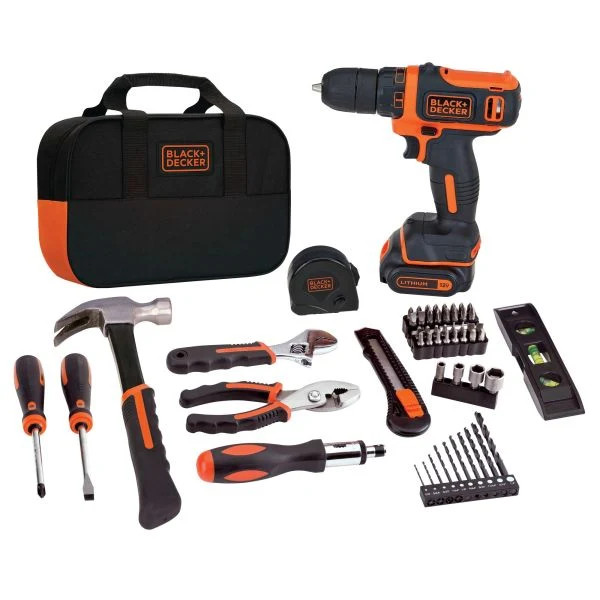BLACK+DECKER 12V MAX* Lithium Ion Drill/Driver Project Kit - BDCDD12PK