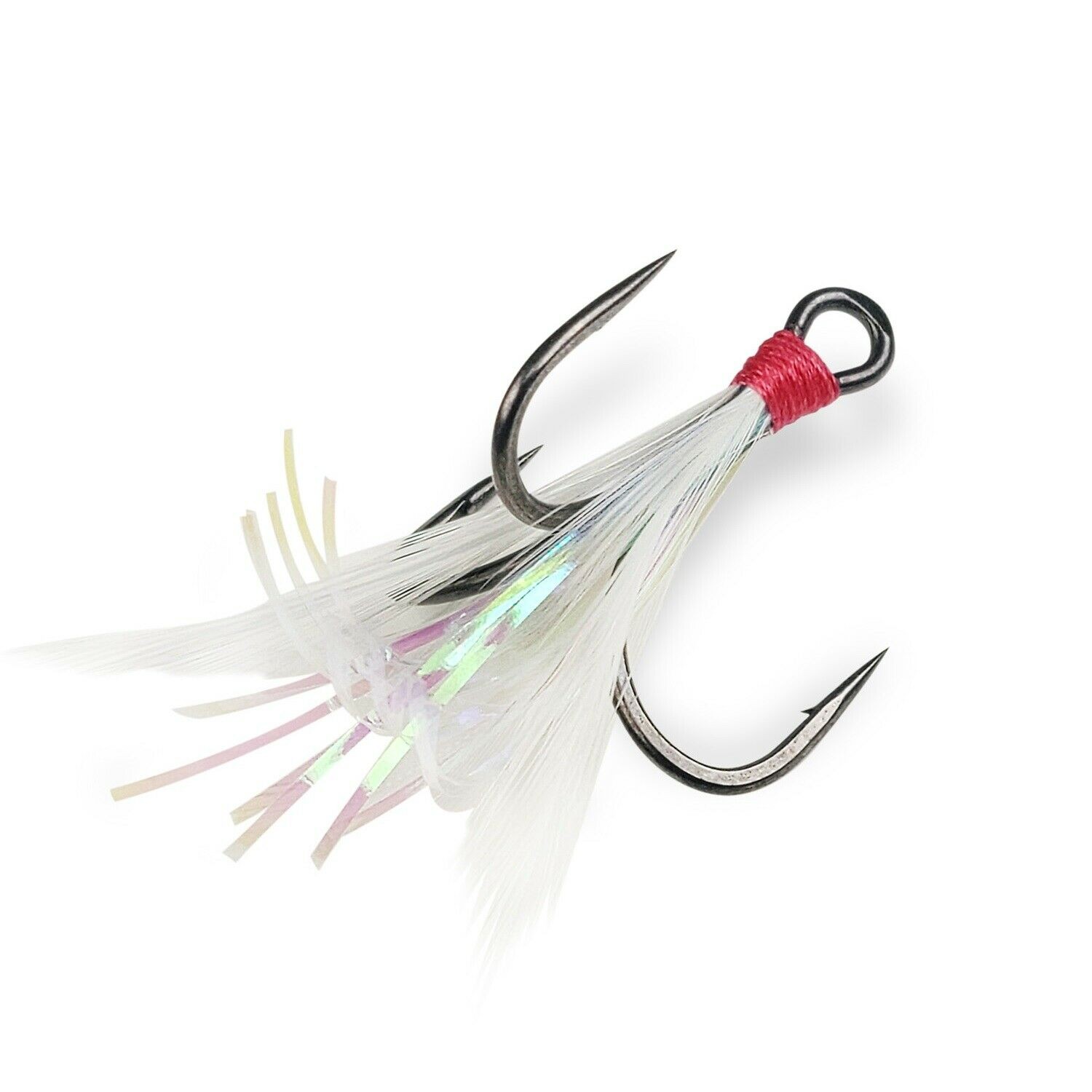 Gamakatsu G Finesse Feathered Treble White MH 2-Pack (Select Size)
