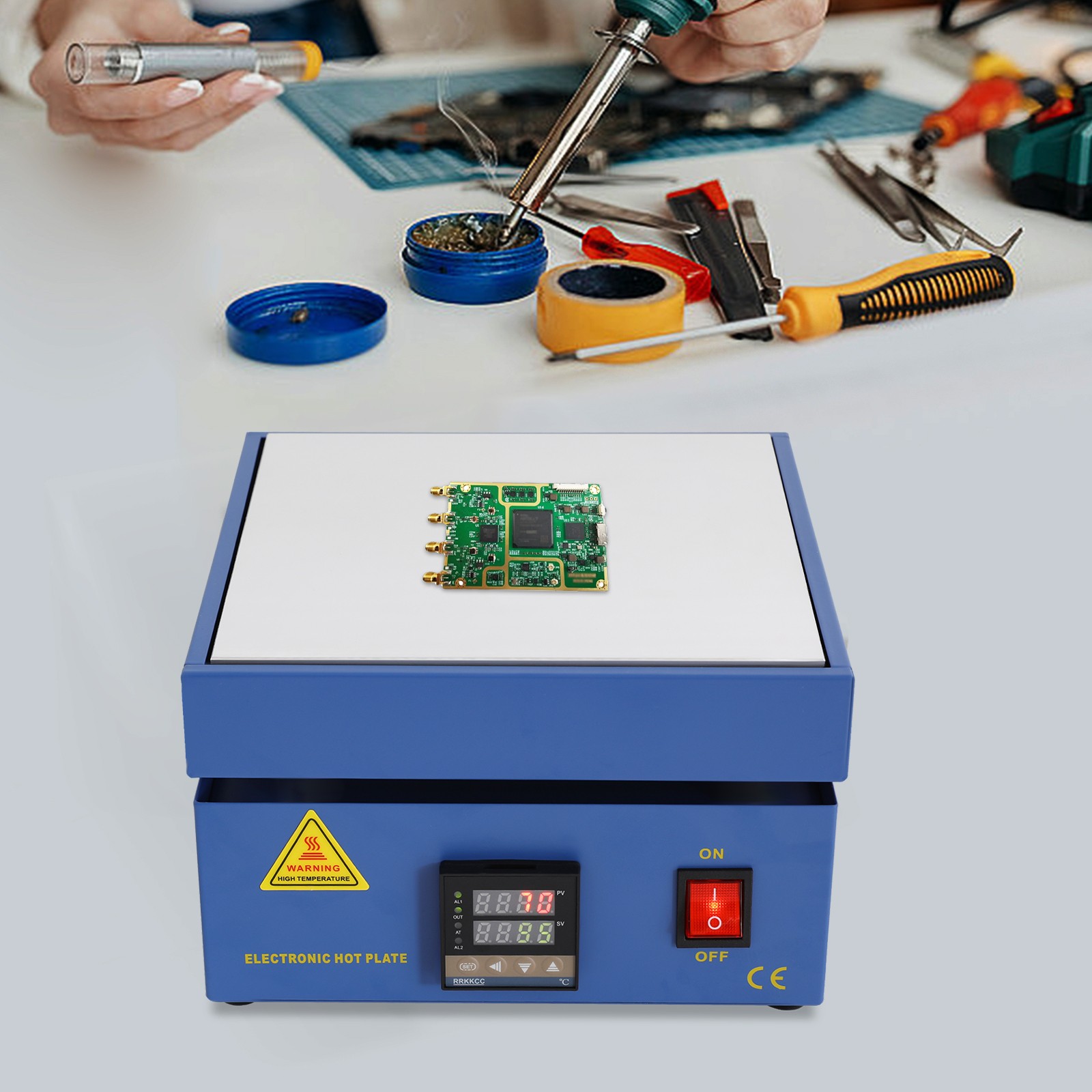 850W Electric Preheat Soldering Station 850W Soldering Hot Plate Machine AC110V