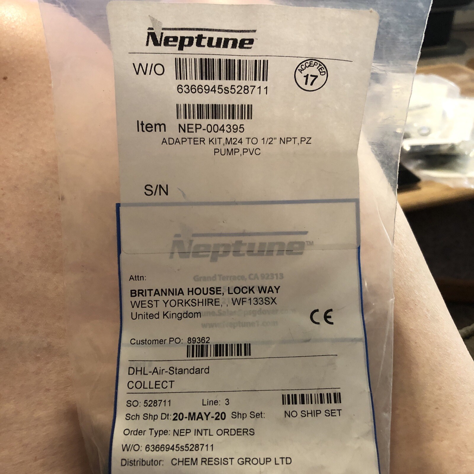 NEW Neptune Adapter Fitting NEP-004395