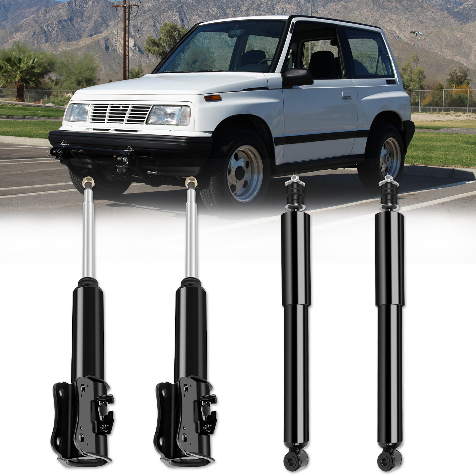 Set of 4 Shocks Struts For Chevrolet Tracker 1998-04 Suzuki Grand Vitara 1999-05