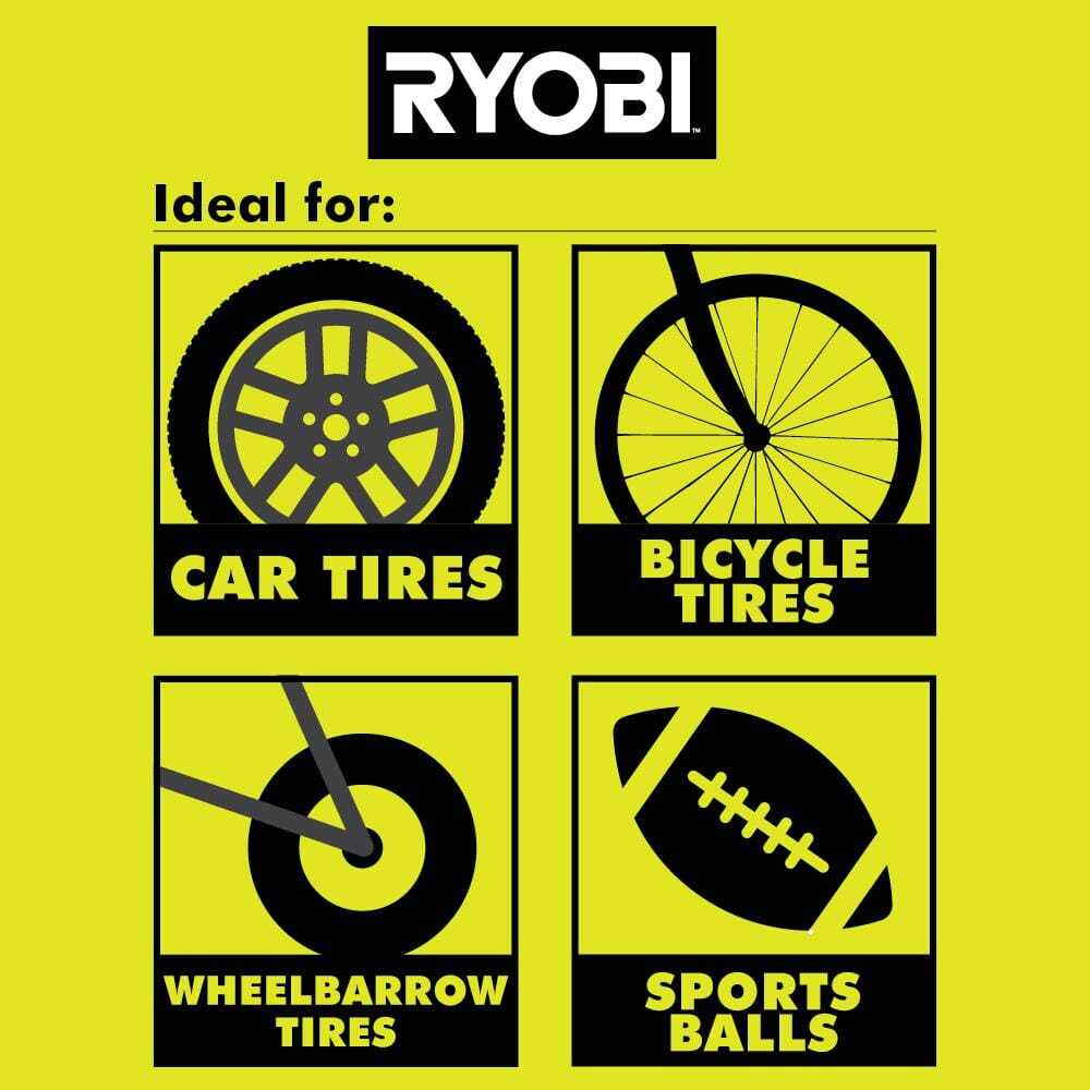 RYOBI ONE+ 18V Cordless High Pressure Inflator (Tool Only)
