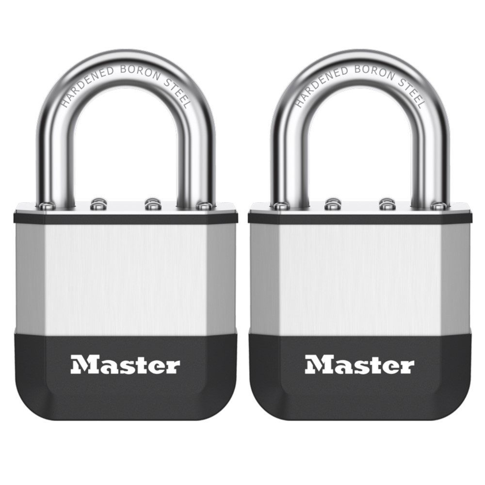 Master Lock Elite Padlock 51mm KA Twin Pack