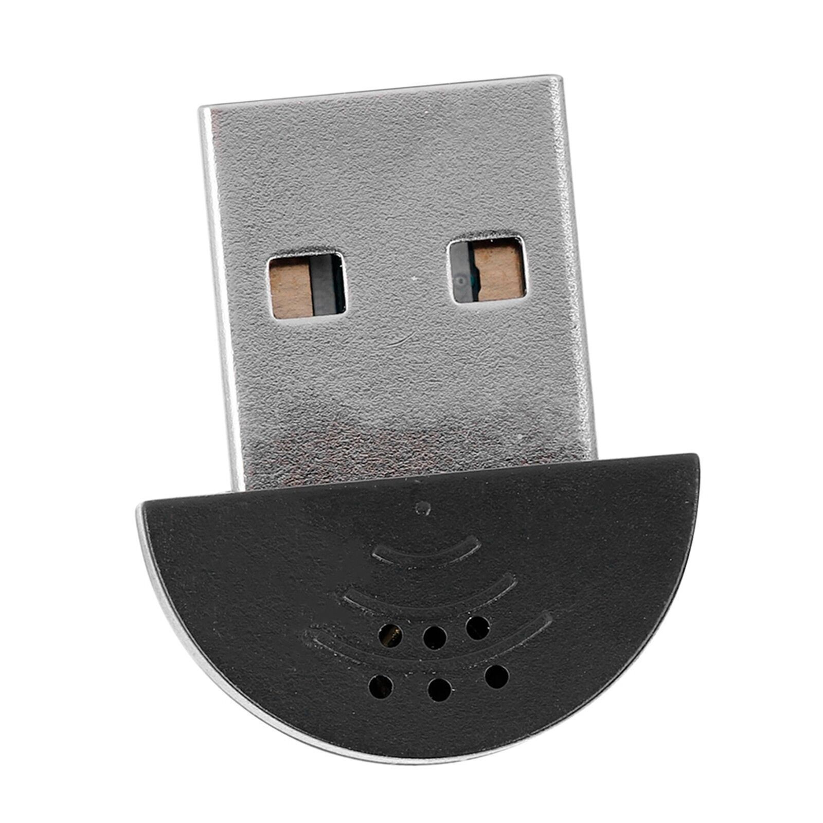 USB Mini Studio Speech Microphone Recording Audio MIC Adapter For Computer PC