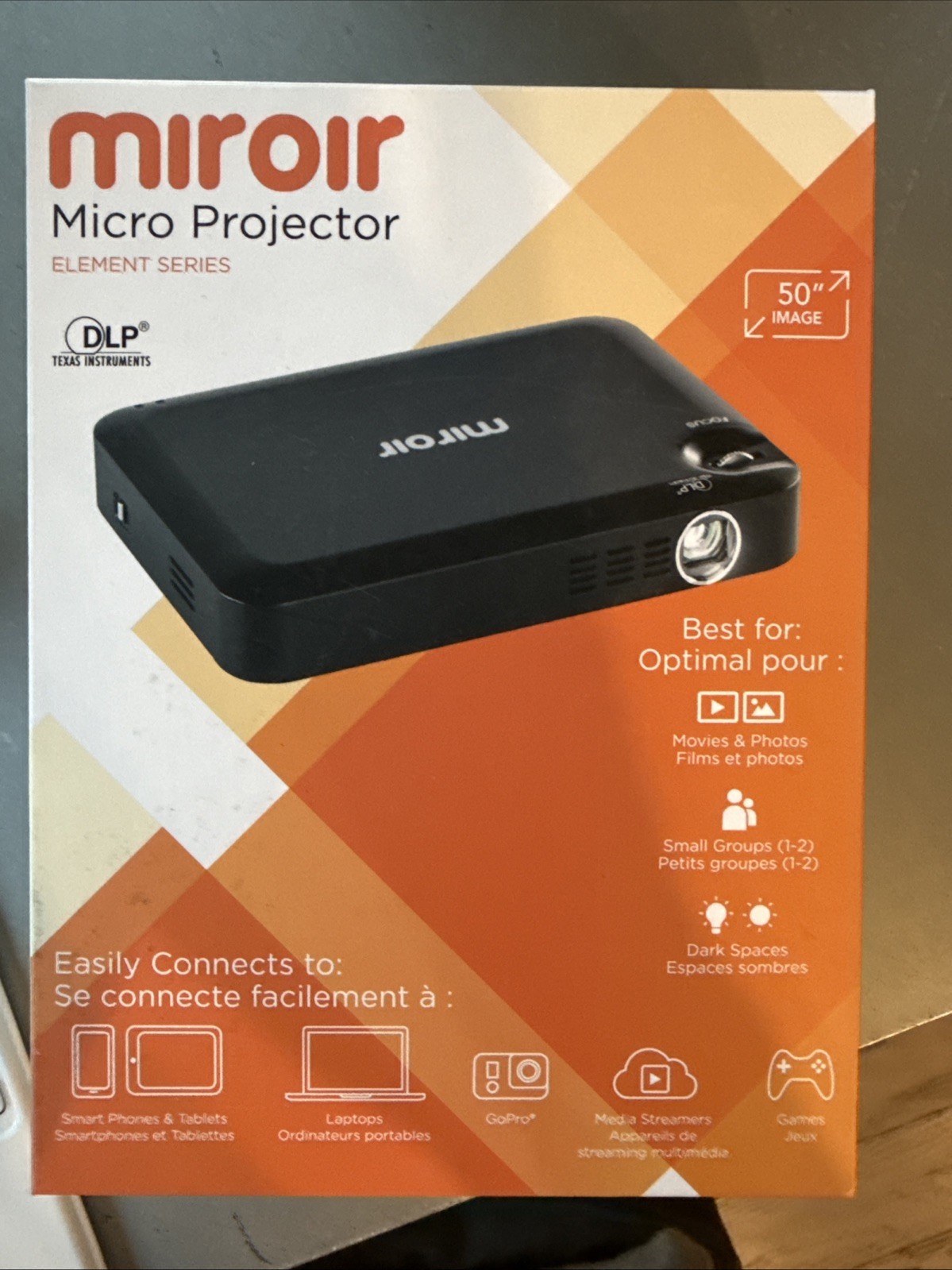 MIROIR Micro Projector M55 2 Hours LED With 50” Image