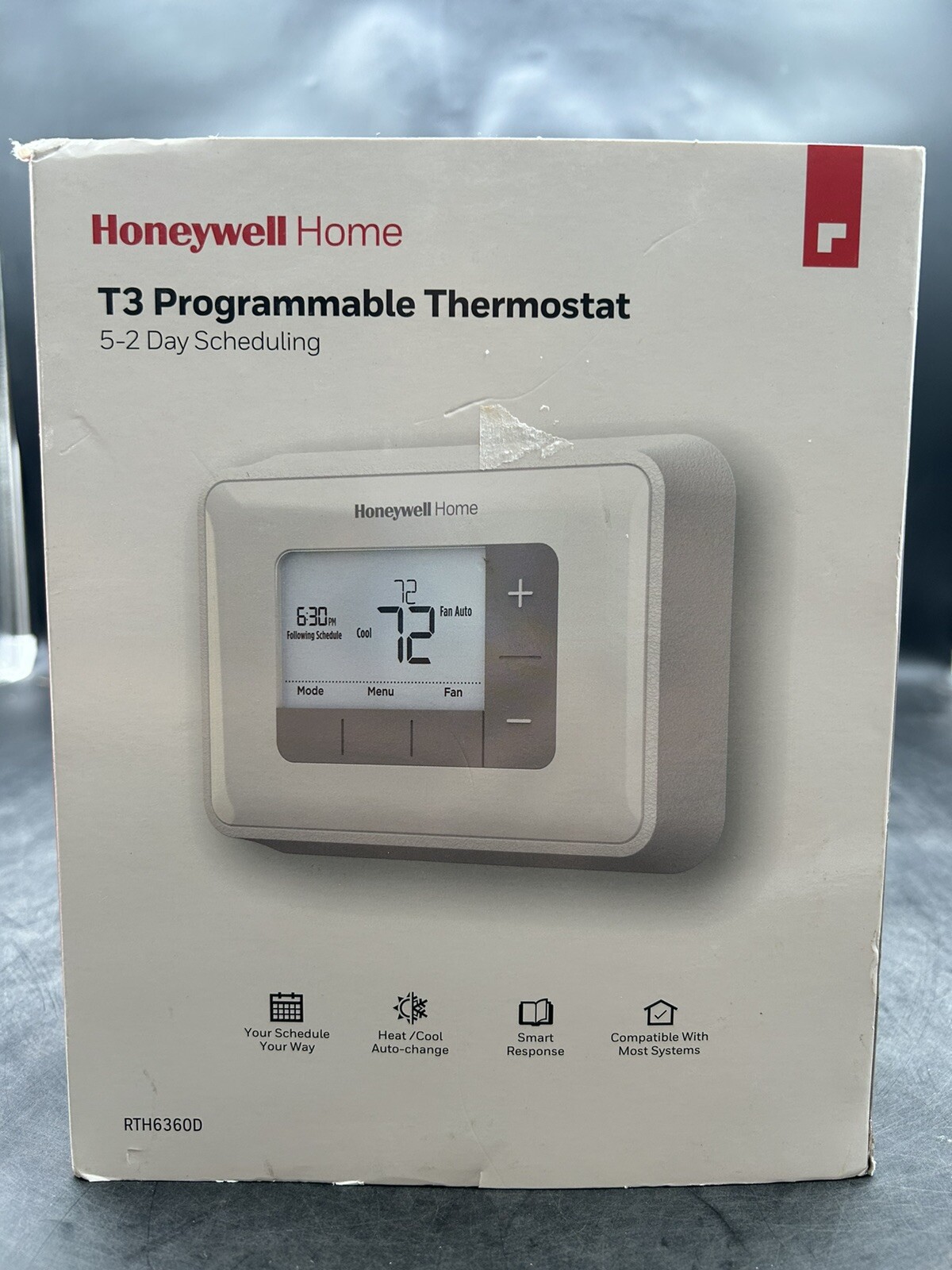Honeywell RTH6360D 5-2 Day Programmable Thermostat - White