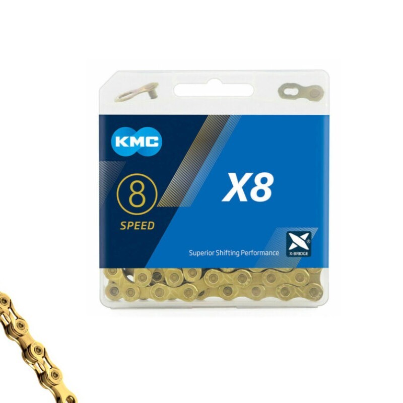 KMC X8 Chain 6 7 8 Speed Gold Road MTB Bike Mountain Fit For Shimano SRAM