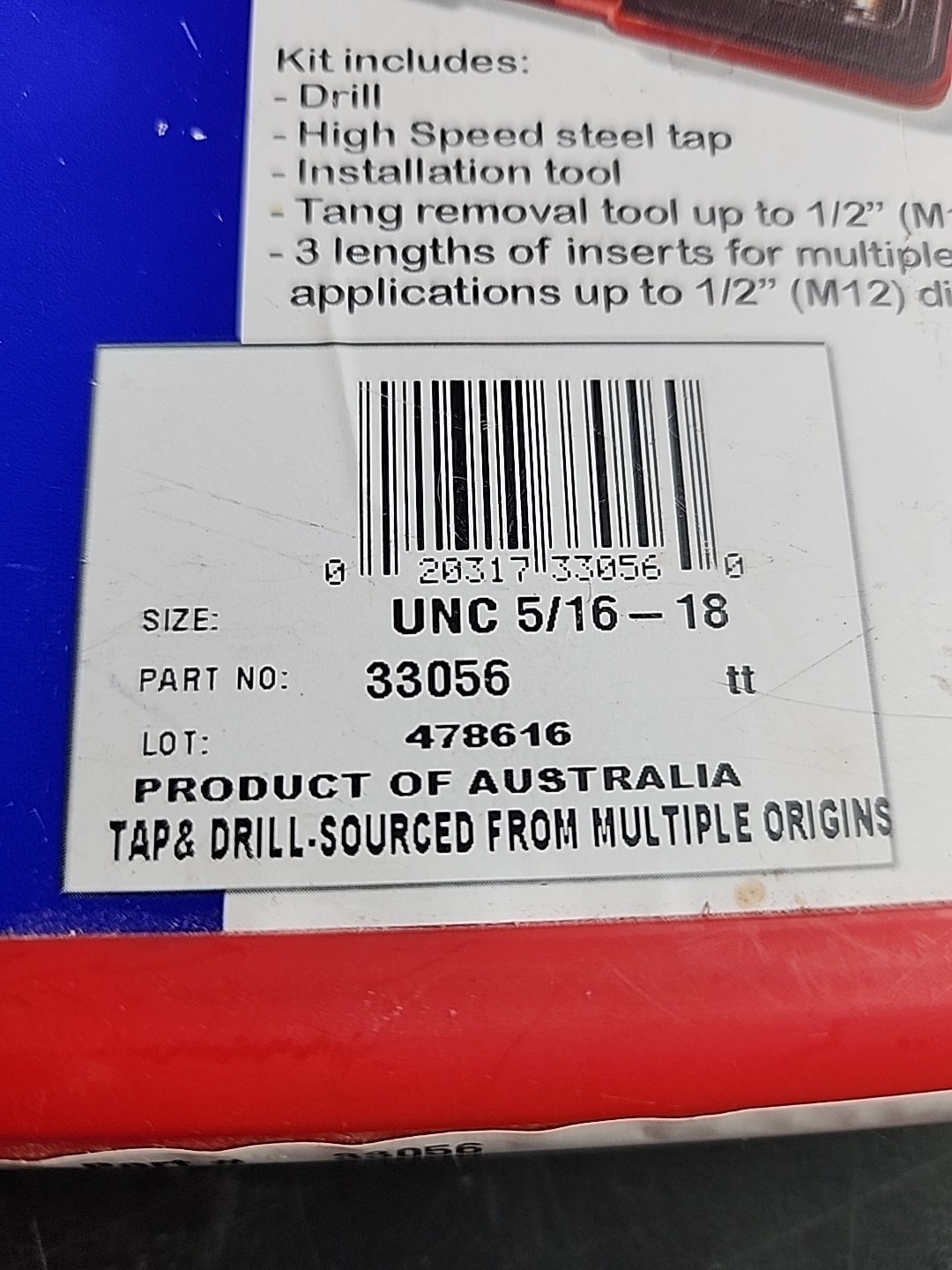 Recoil Quality Thread Insert Systems Thread Repair Kit 5/16-18
