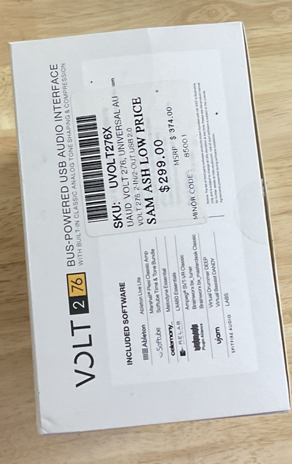 Universal Audio Volt-276 Bus-Powered USB Audio Interface