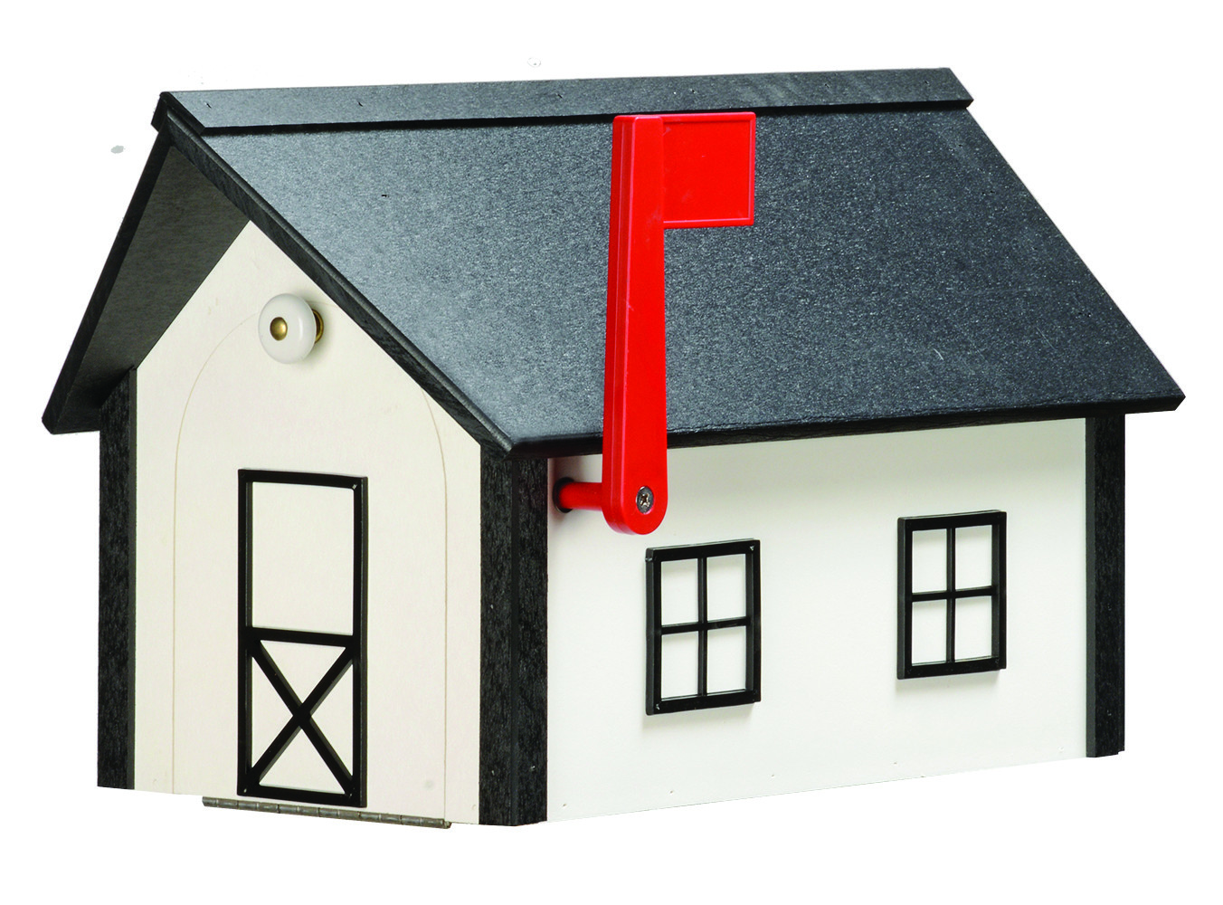 Amish-Made Standard Poly Mailboxes with Poly Roofs