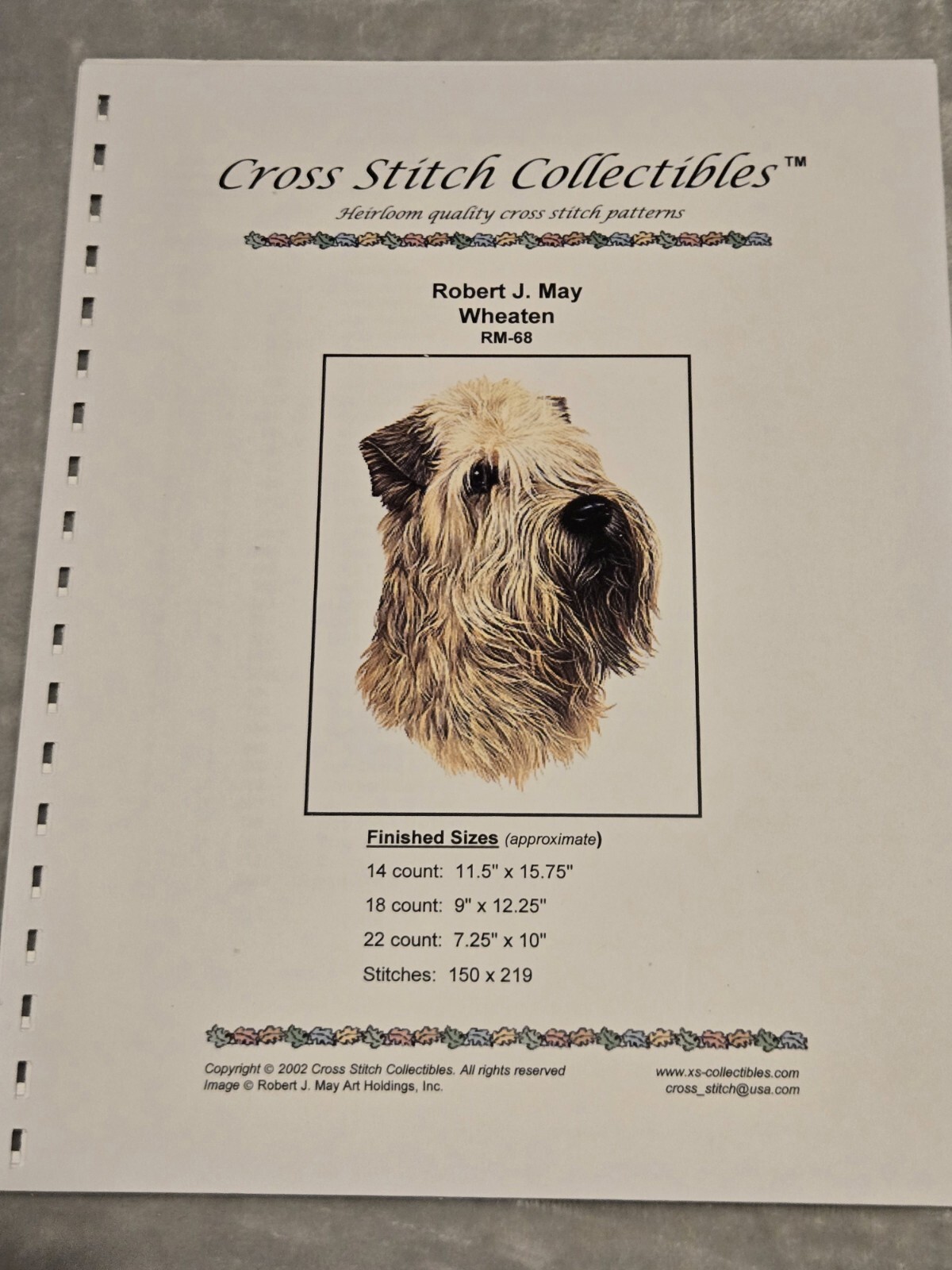 Cross Stitch Collectibles Pattern Wheaton