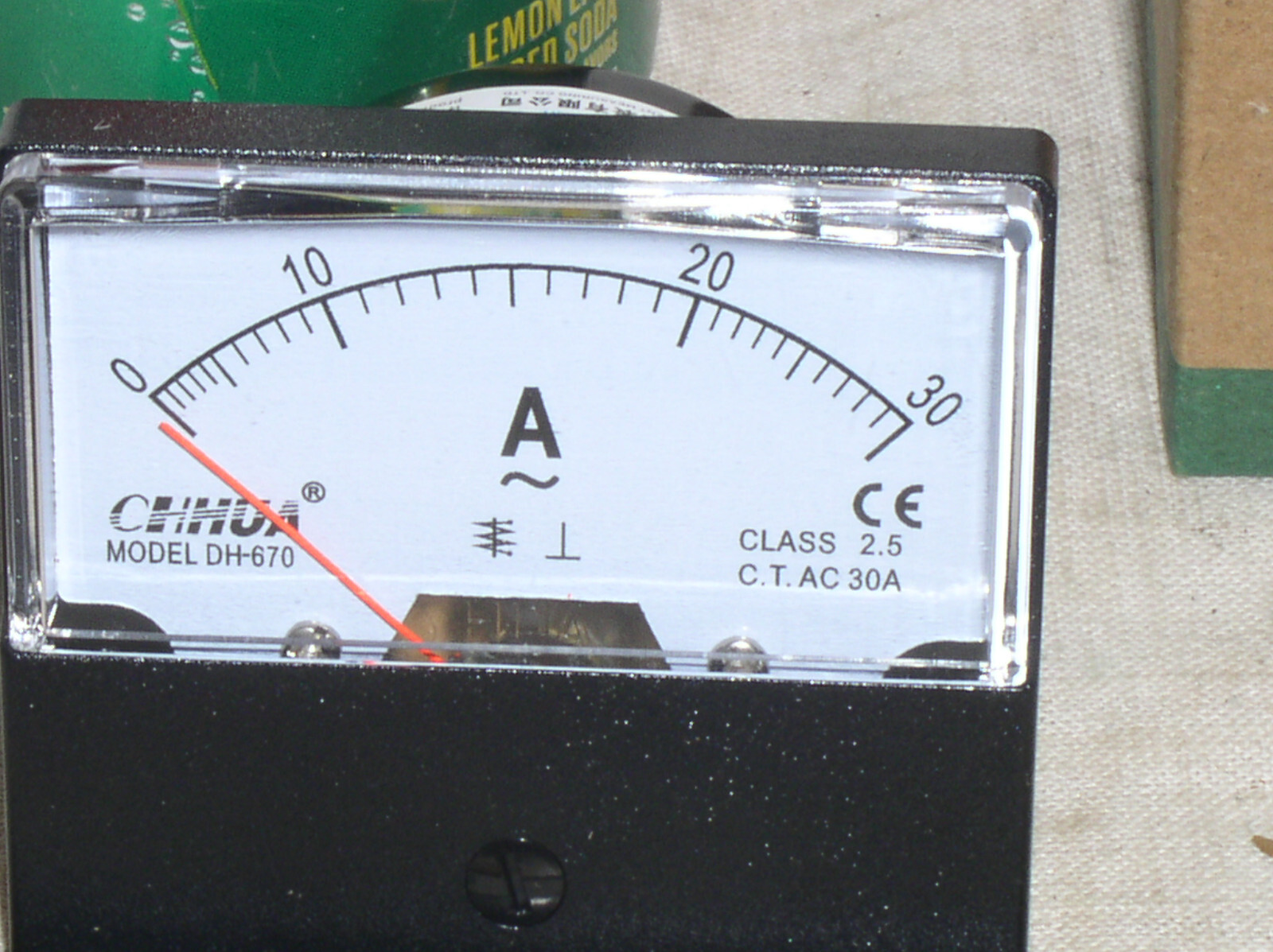 NEW 30 A AC AMP CURRENT AMMETER ANALOG NEEDLE PANEL AMP METER INTERNAL SHUNT USA