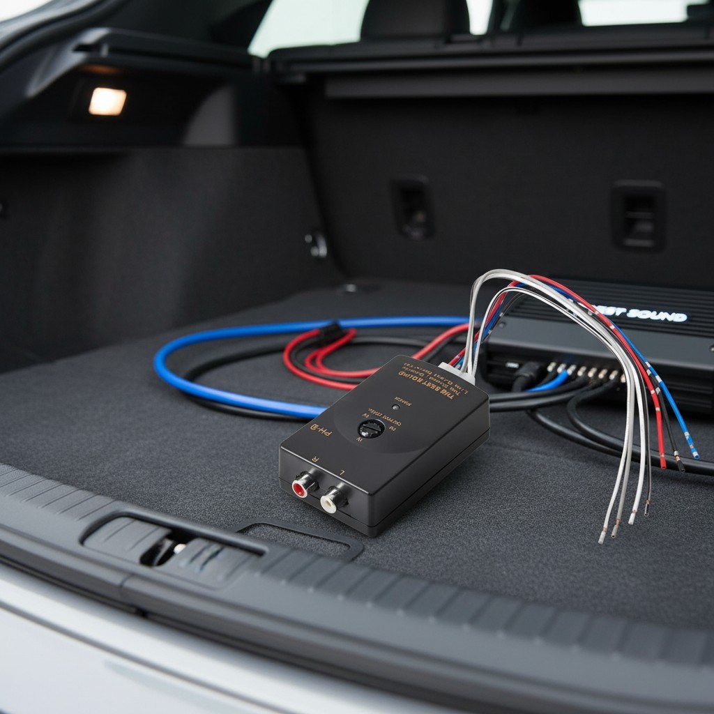 Lightweight RCA Line Output Converter - Perfect for Upgrading Car Sound Systems