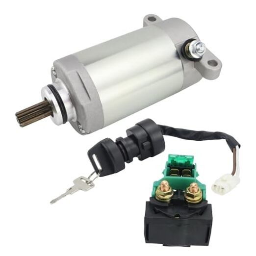 Starter w/Relay & Ignition Switch for Kawasaki Bayou 250 KLF250 Model 3(04-11)