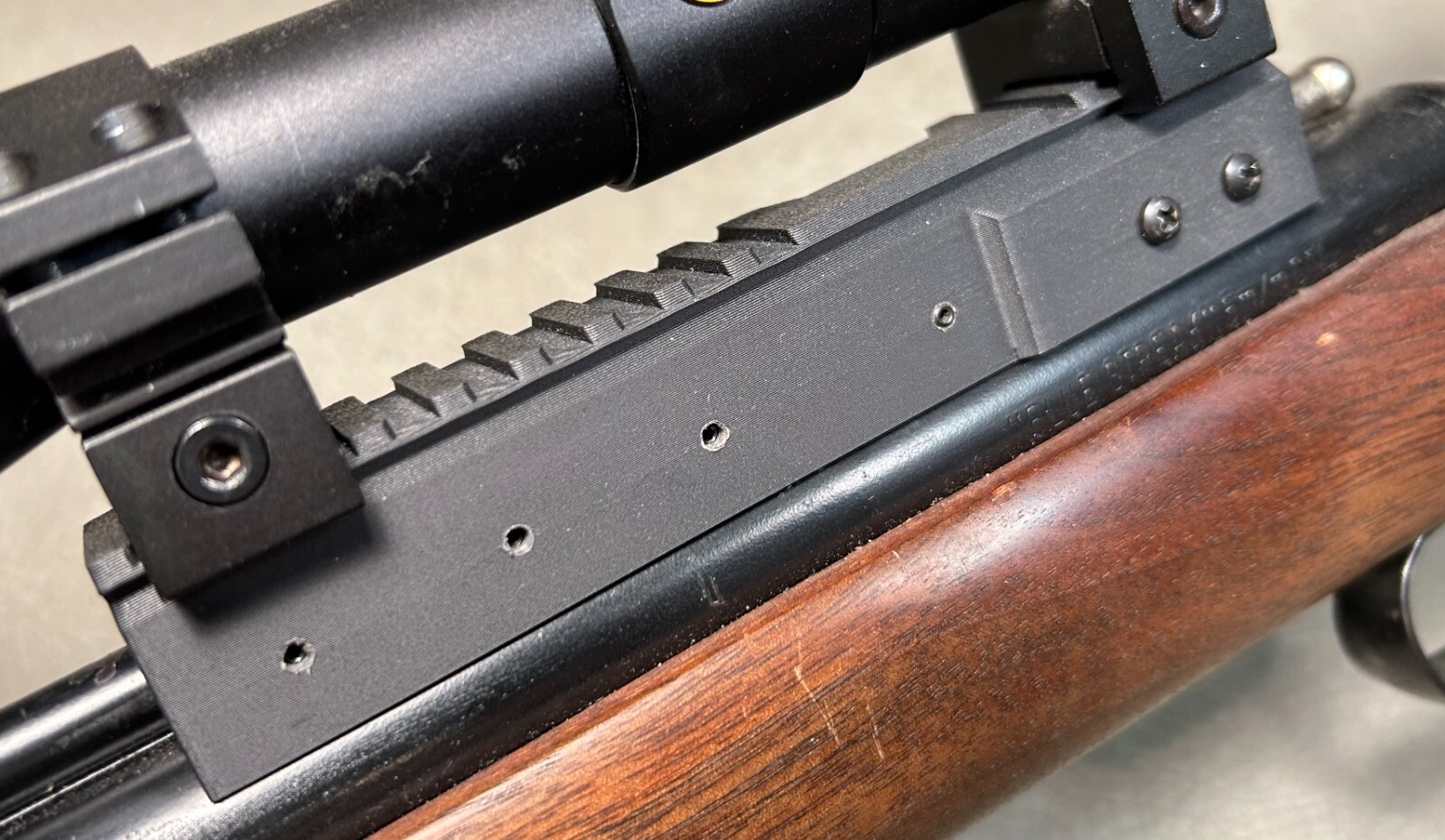 Scope Mount Rail Blue/Silver Streak, Benjamin 342 New Product