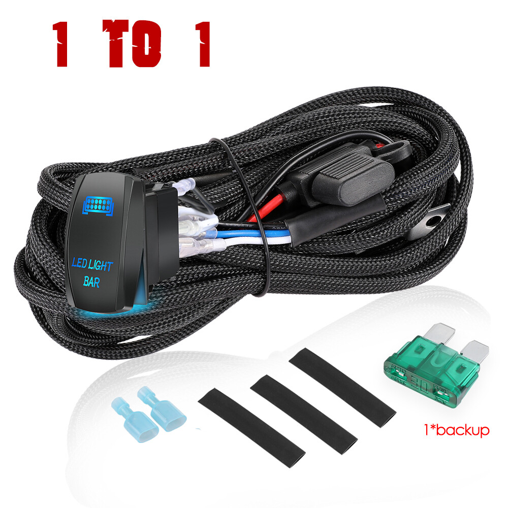 For POLARIS RANGER 570 900 XP UTV LED Light Bar Rocker Switch Wiring Harness Kit