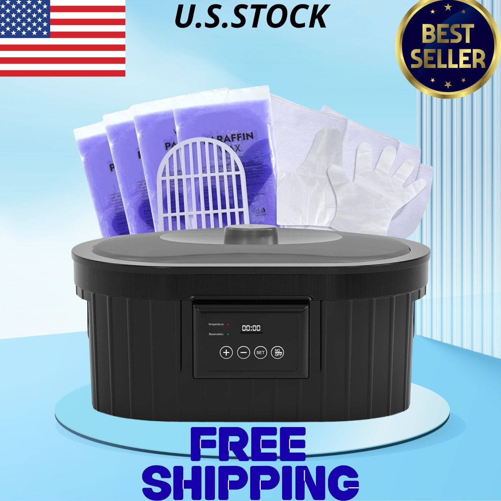 Paraffin Wax Machine 5000ml for Hand & Feet with Lavender Wax Bath Warmer
