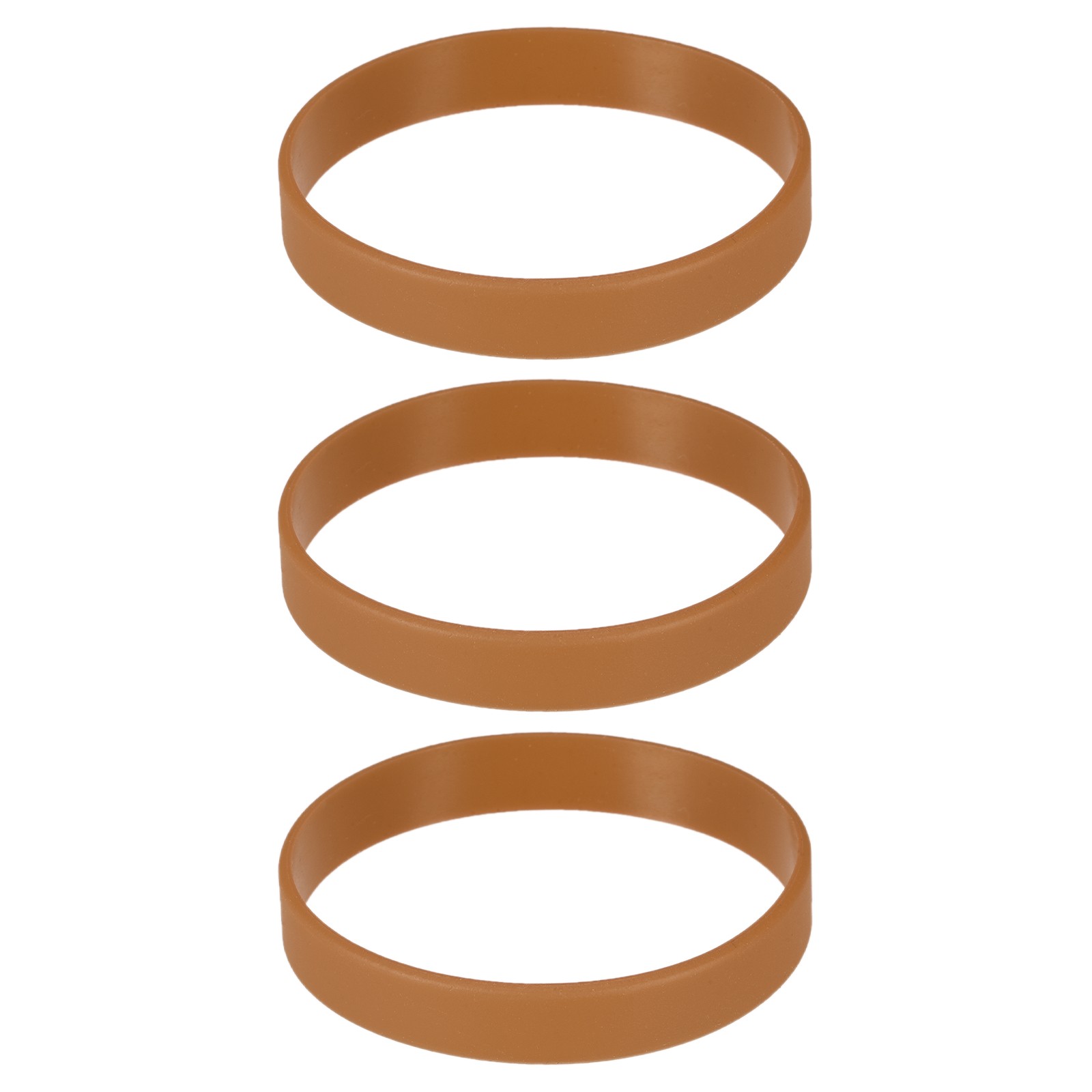 3Pcs Bracelets Wristbands 1/2 Inch Width 8.5" Length Brown