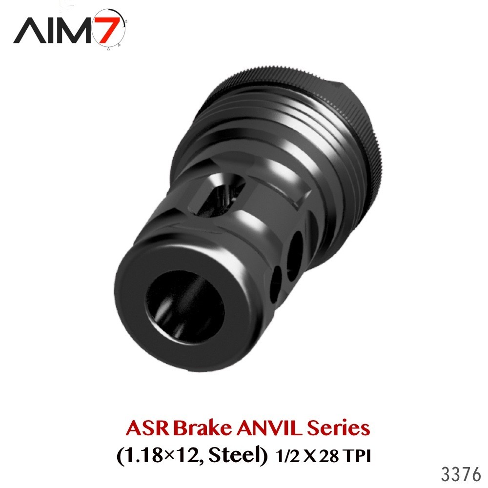 AIM7 ANVIL BRAVO Muzzle Brake 1/2x28 Threads 1-1/8x12