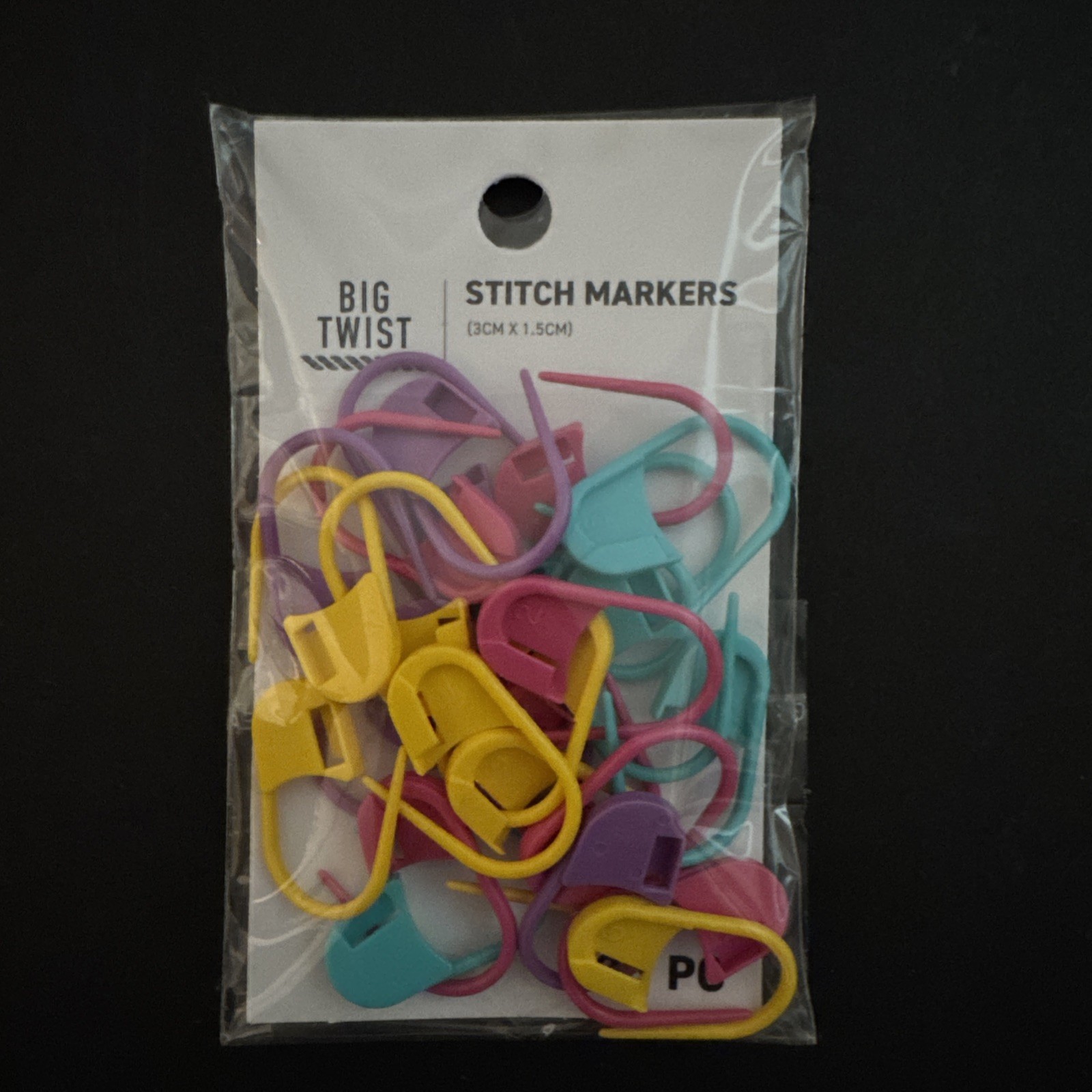 Joann Big Twist Locking Stitch Markers~Extra Large~25 Pieces Crochet Knit New