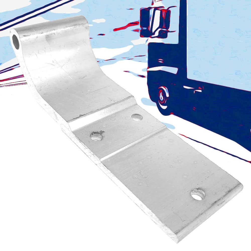 Aluminum Dorsey Style 3-Hole 2-3/4" x 8-3/8" Door Hinge Semi Truck Trailer Cargo