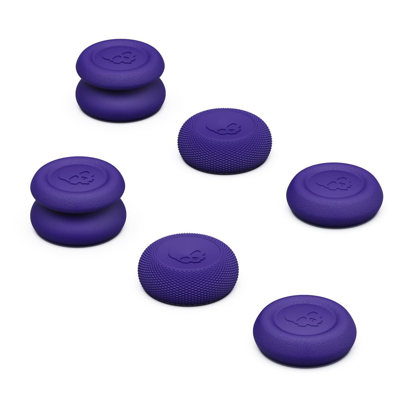 Skull & Co. Skin, CQC and FPS Thumb Grips Joystick Cap Concave-6pcs, Purple