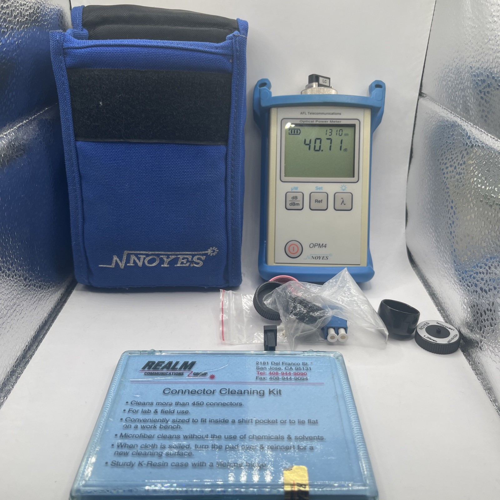 Noyes OPM4-4C Optical Power Meter Unit w/ Case