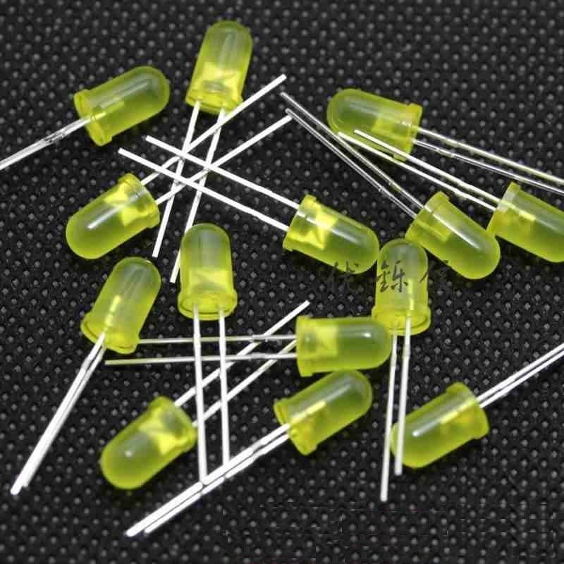 500Pcs LED DIFFUSED F5 5MM YELLOW COLOR YELLOW LIGHT Super Bright Bulb Lamp