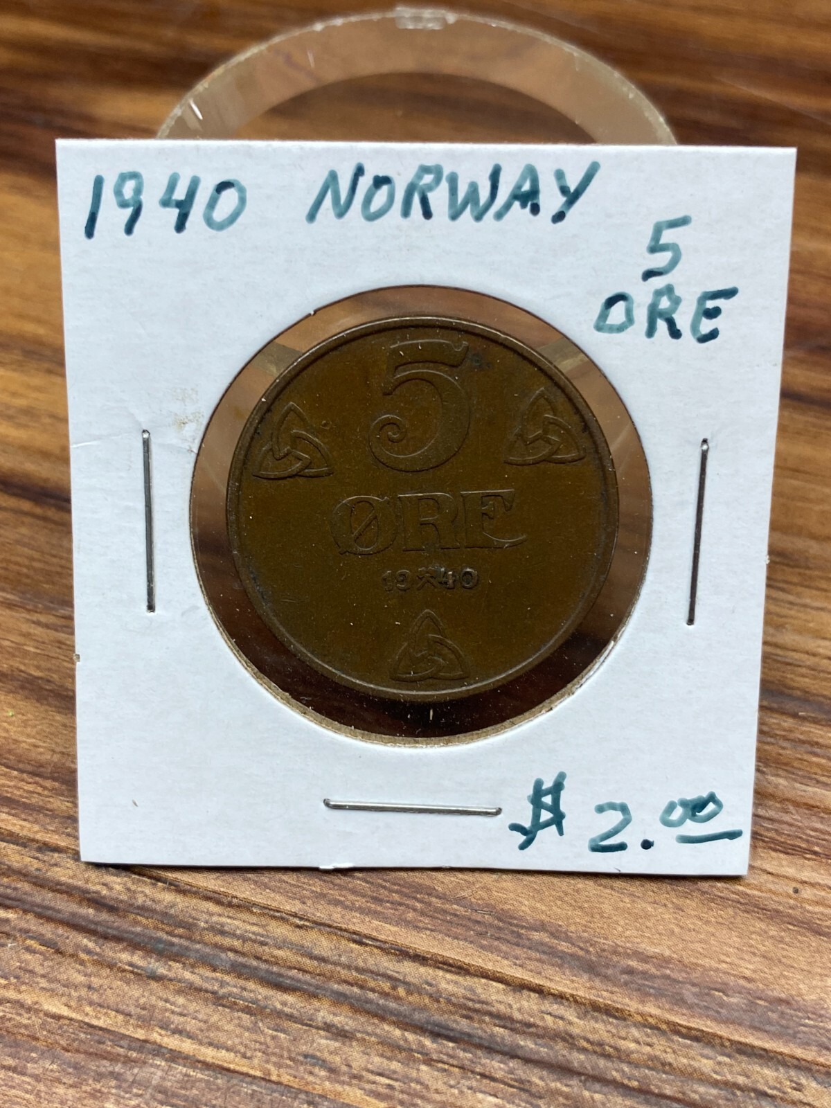STORAGE UNIT FIND Coin 1940 Norway 5 ORE Kongeriket norge