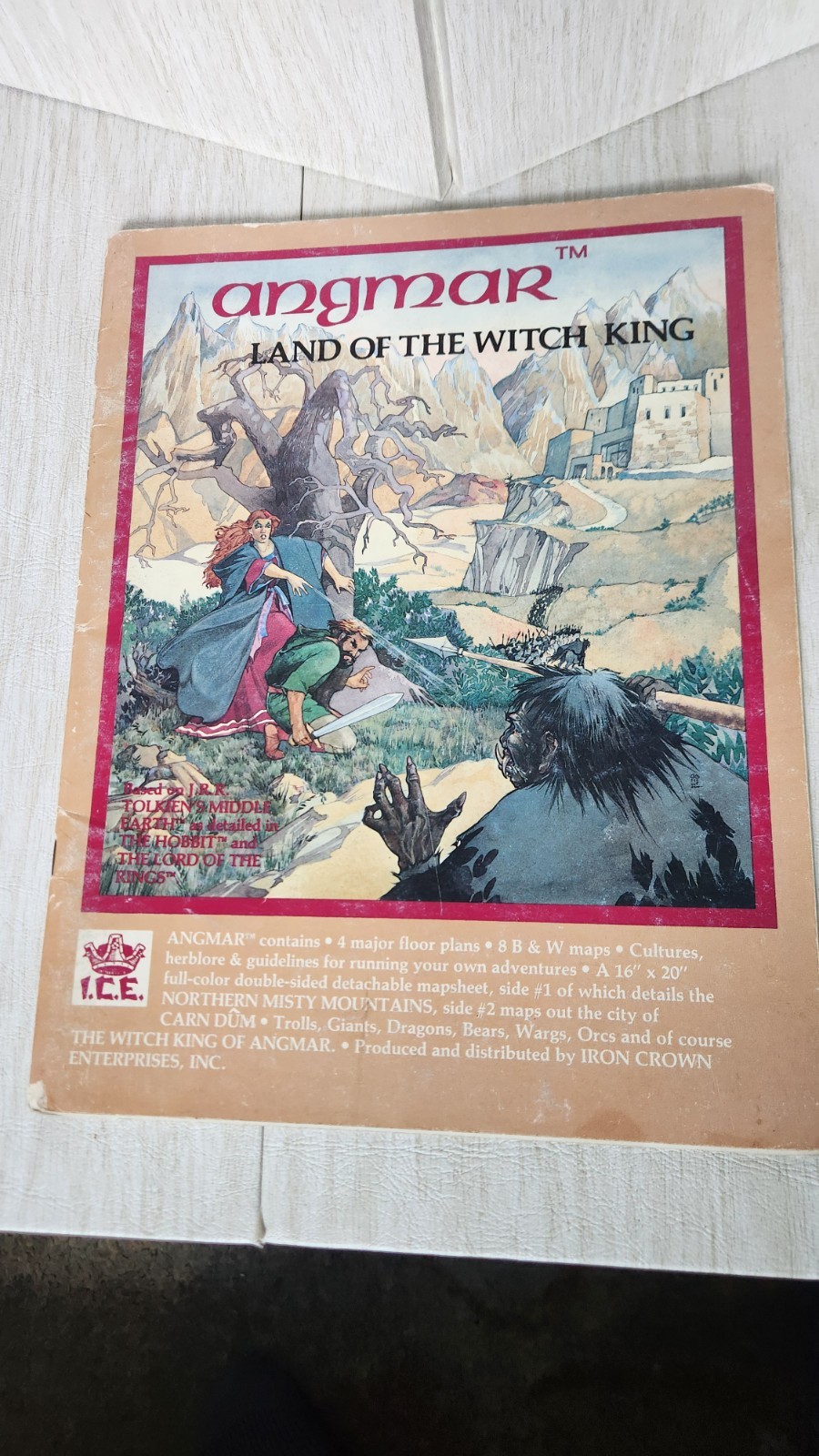 Angmar Land Of The Witch King Merp 2300 Lord Of The Rings No Map
