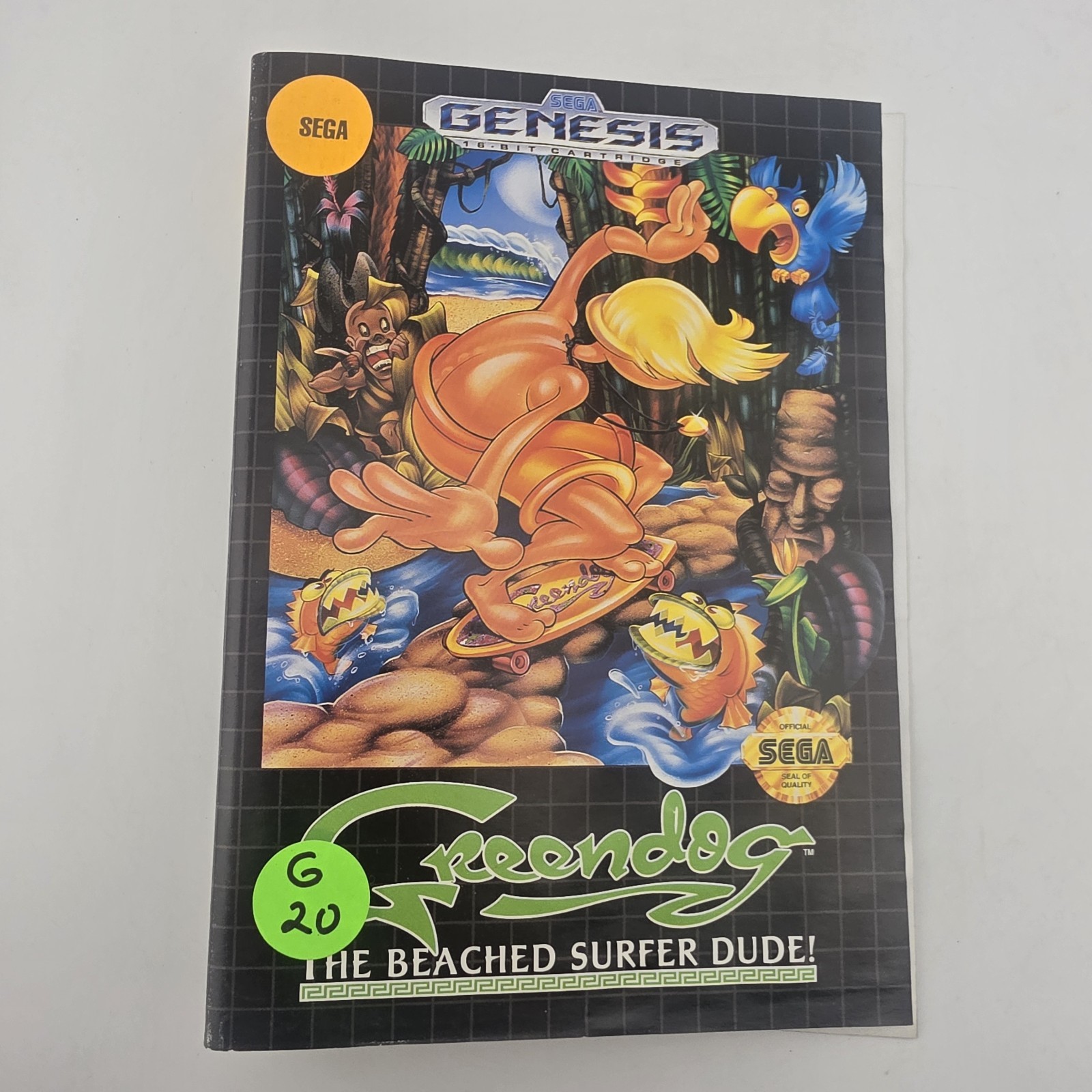 Greendog: The Beached Surfer Dude! - BOX ONLY - Authentic (No Game)