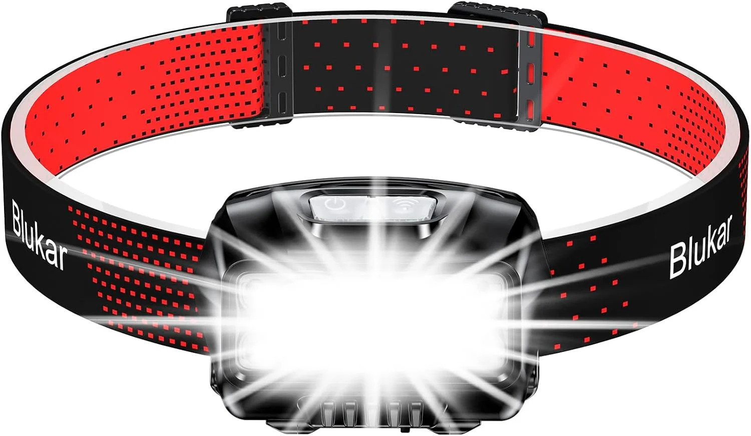 LED Headlamp Rechargeable,2000L High Lumen Super Bright Dimmable Headlight Flash