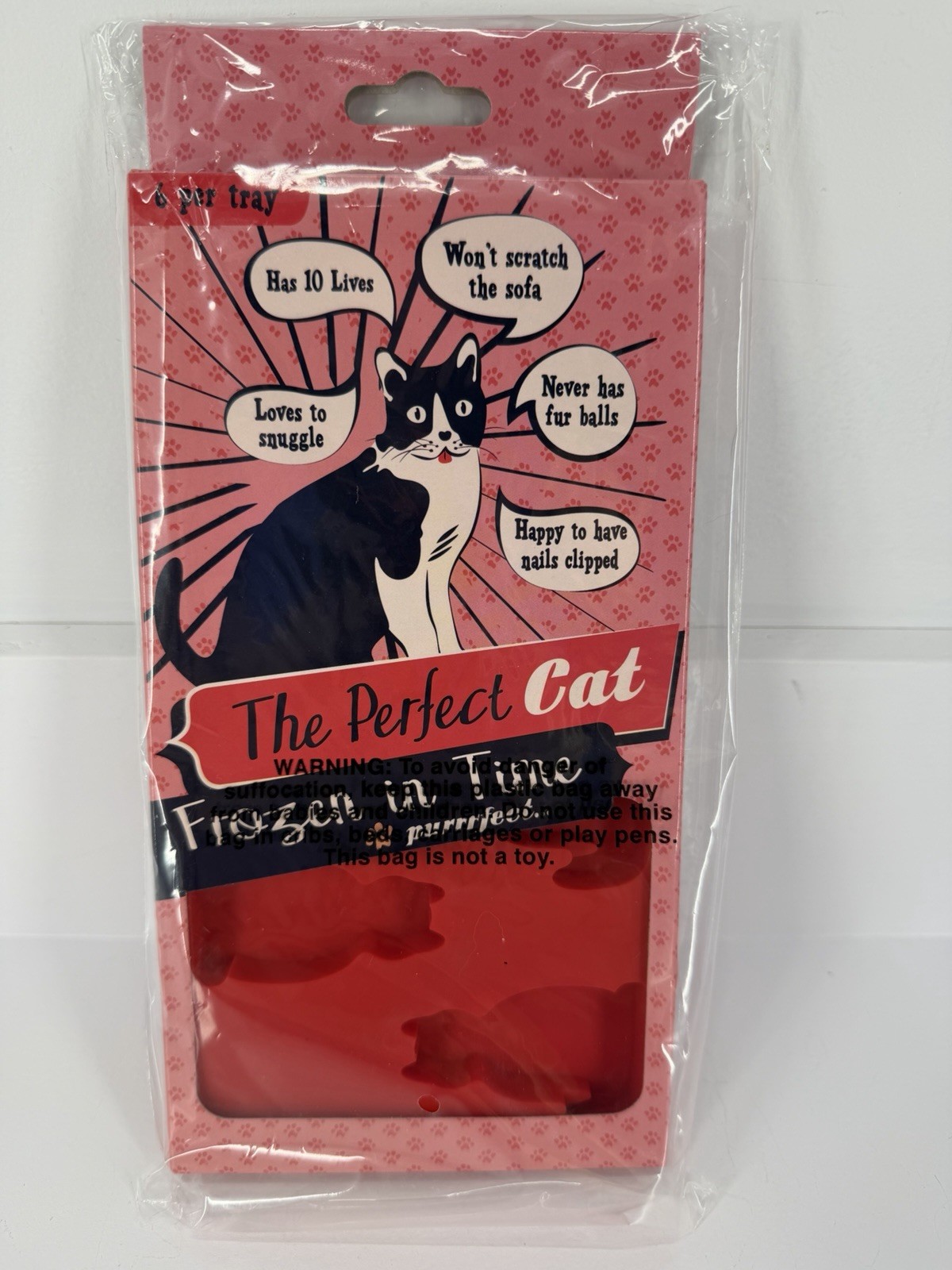 2016 The Perfect Cat Frozen In Time Silicone Jello Candy Cat Shaped Mold New