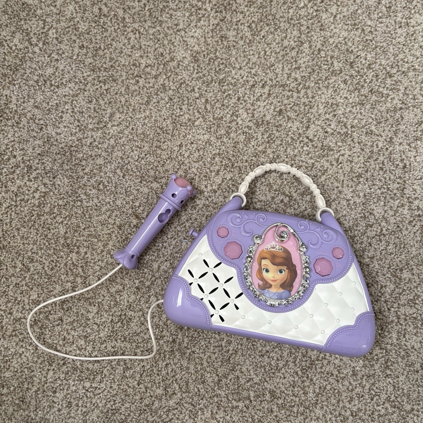 Disney Sofia the First Battery Operated Karaoke Purse with Microphone SF-115