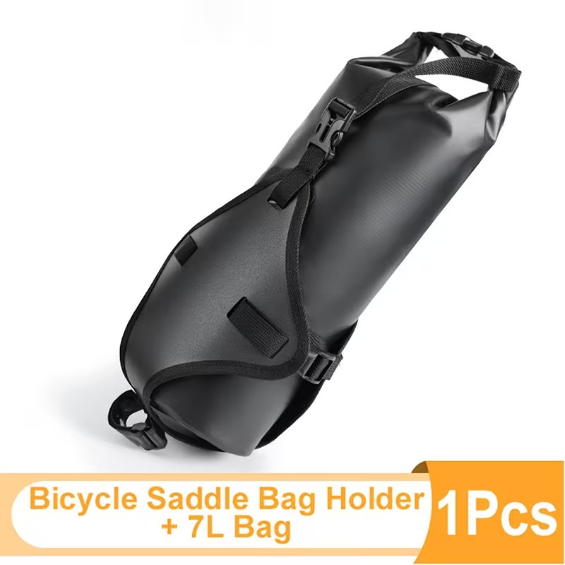 7 liters / 1.85 gallons Rear Bag Holder Quick-Release Rear Pannier Rack Large