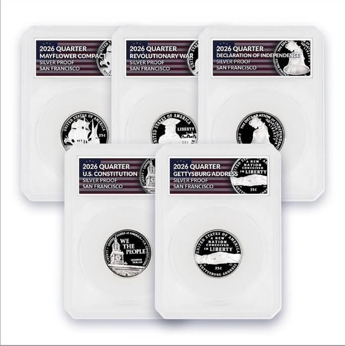 2026 5pc Quarter Set - Silver Proof - Defender
