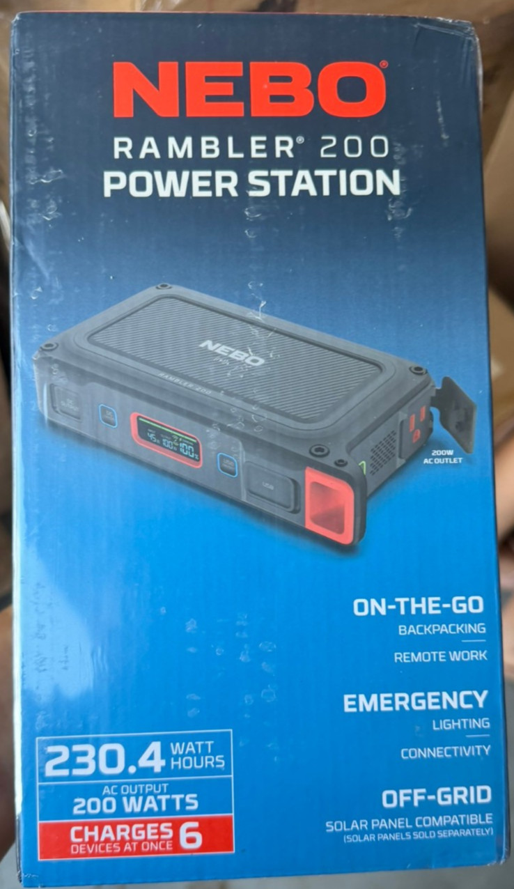 Nebo Rambler 200 Power Station - New in Box
