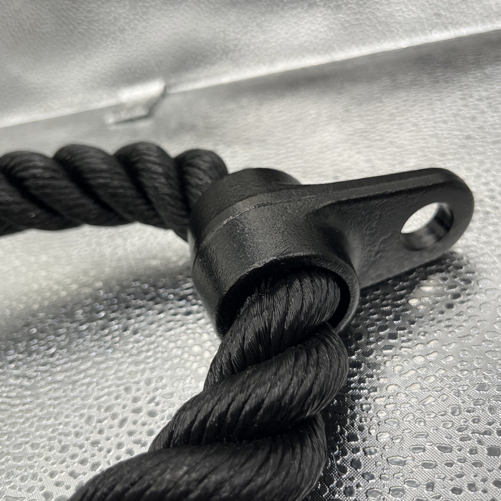 Tricep Rope Nylon Rubber Handles New Cable Attachment Workout Exercise