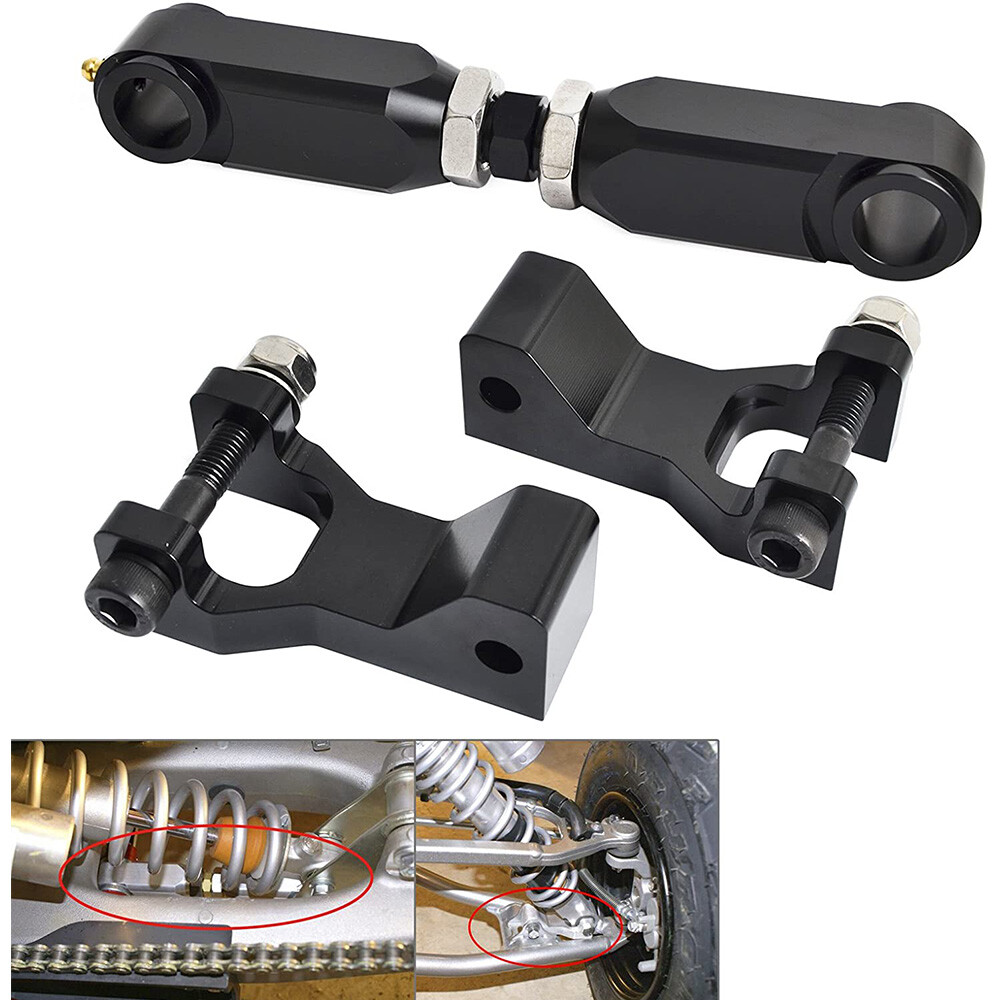 For Yamaha Raptor 700 700R Lowering Kit Link Drop 4" Front & 3.5" Rear Aluminum